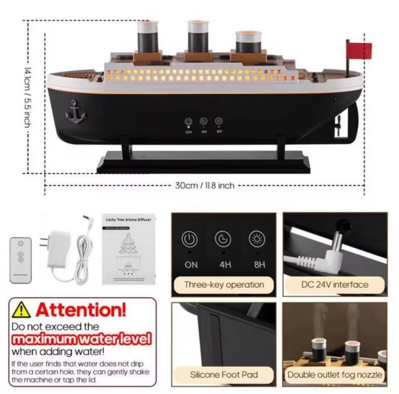 Titanic-Style Ship Aromatherapy Diffuser