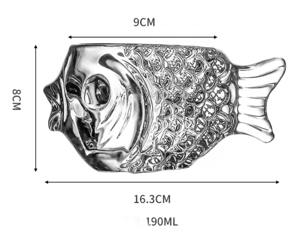 Crystal Fish Cocktail Glass